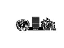 united nations building global diplomacy vector illustration
