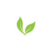 Green leaf ecology nature element vector icon