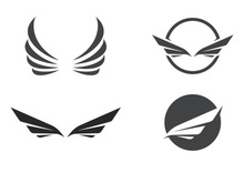 Wing  logo icon vector illustration