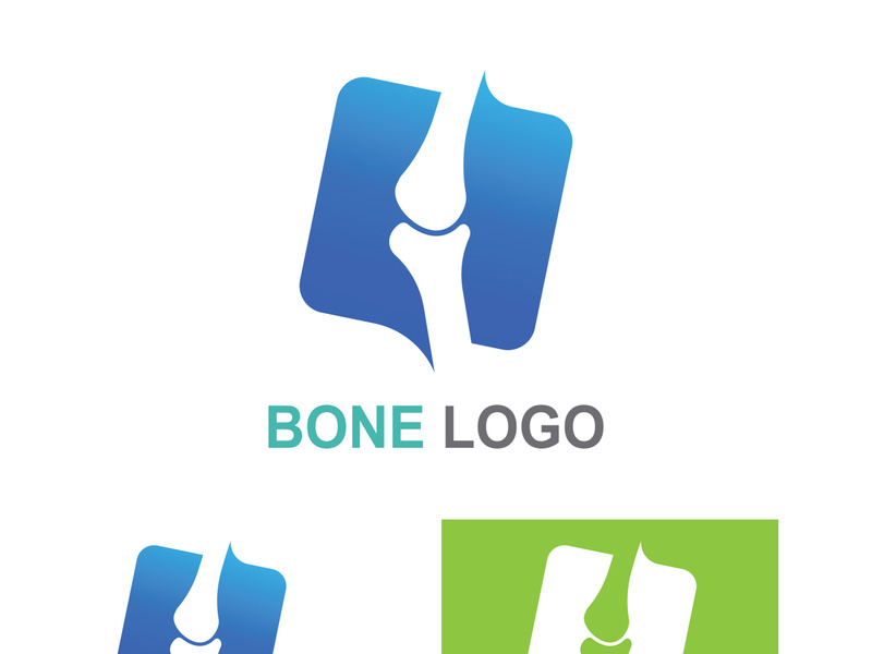 Bone logo design.logo for nursing, medical, orthopedic.