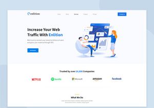 Enlition - SEO/Digital Agency Landing Page
