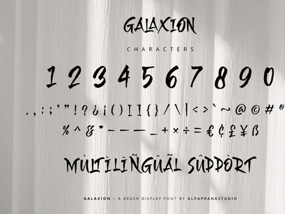 Galaxion - Brush Font