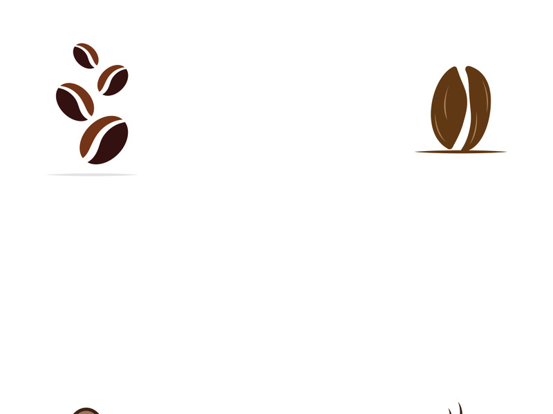 Premium coffee bean logo design.