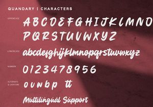 Quandary - Bold Script