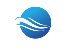 Water Wave Logo illustration design vector template