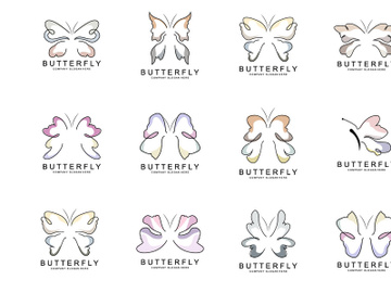 Butterfly Logo Design, Beautiful Flying Animal preview picture