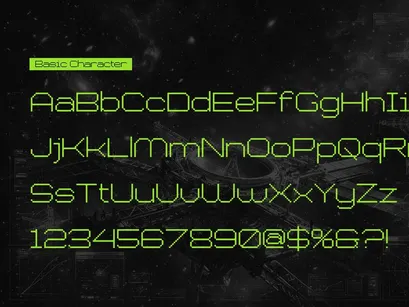 Chronos Galaxia | Pixelated Font