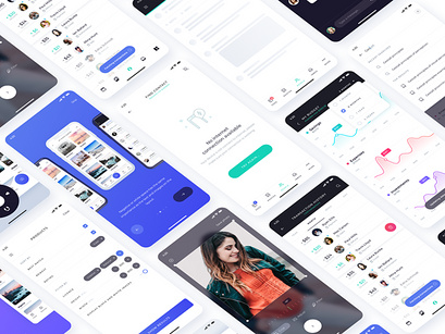 Atro: Free UI kit with 12 ready-made app screens