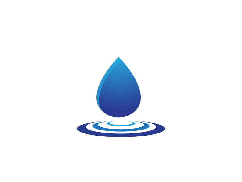 Water drop Logo Template vector illustration design - Vector.