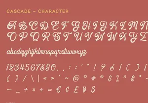 Cascade - Vintage Script