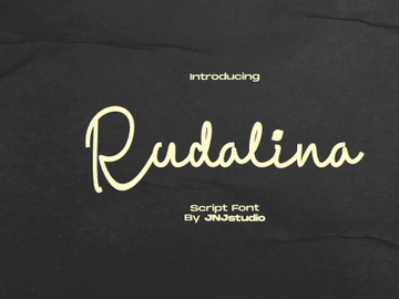 Rudalina Script preview picture