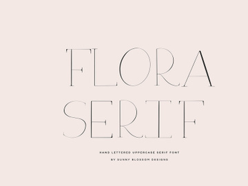 Flora Serif Free Font preview picture
