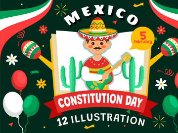 12 Constitution Day of Mexico Illustration preview picture