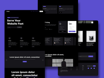 Hook: A Dark HTML Landing Page Template preview picture