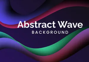 Colorful Gradient Background Wave