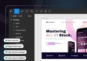 Learntocks - Landing Page Design