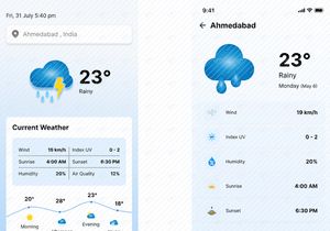 Weather Mobile App Design