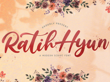 Ratih Hyun - Lovely Calligraphy Font preview picture