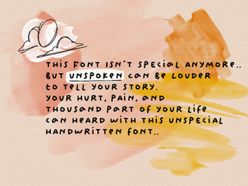 Unspoken - Story Handwritten preview picture