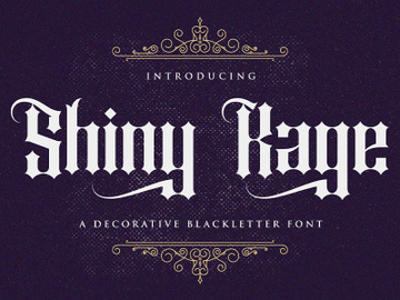 Shiny Kage - Blackletter Font preview picture