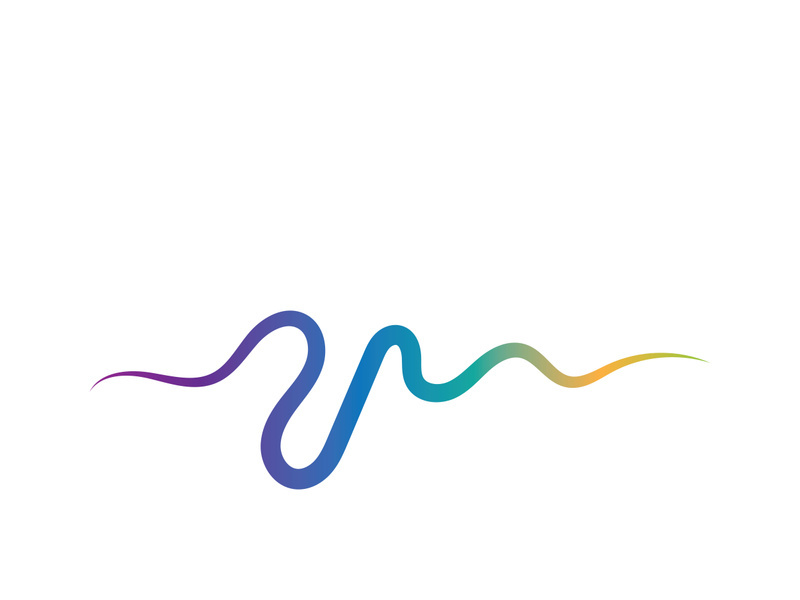 Sound waves vector illustration design template