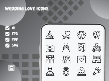 Wedding Love Icons preview picture