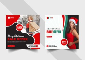 Christmas Sale Social Media Post Template Ver-1