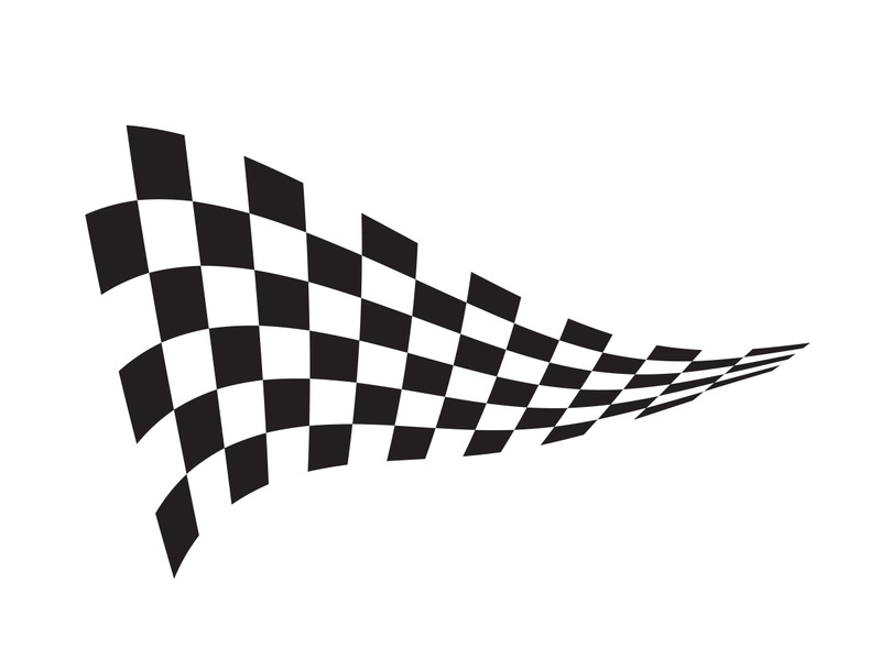 Race flag design illustration