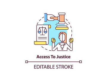 Access to justice concept icon preview picture