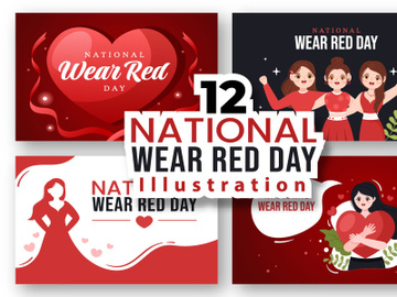 12 National Wear Red Day Illustration preview picture