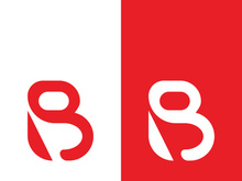 B letter logo template vector illustration