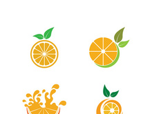 Orange logo design vector icon illustration design