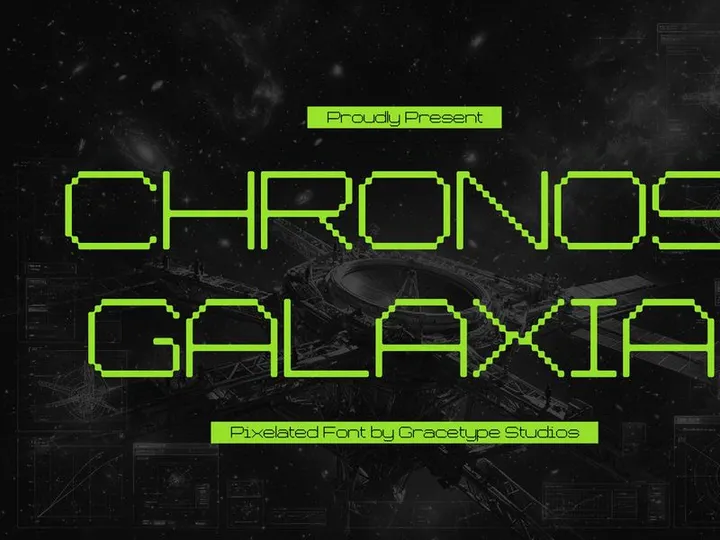 Chronos Galaxia | Pixelated Font