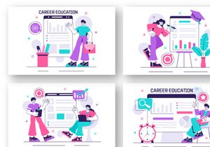 10 Career Development Education Illustration