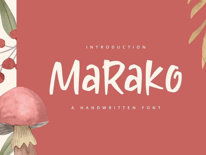 Marako - Handwritten Font