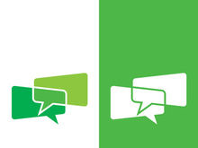 Speech bubble icon logo template vector illustration