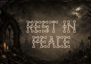 GRIMBONE – Spooky Skeletal Decorative Font