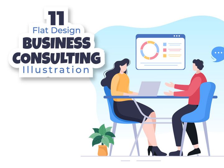 11 Business Plan Consulting Illustration