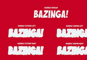 Bazinga! Comic Layered Font