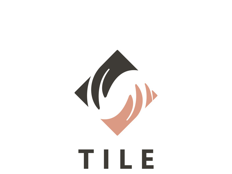 Elegant Tile Flooring Logo Design business store building Template