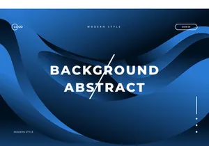 3D Blue Abstract Background Wave