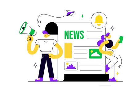 10 News Vector Illustration