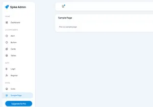 Spike VueJS Free Admin Dashboard Template