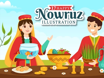 17 Happy Nowruz Day Illustration