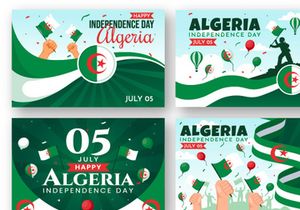 12 Algeria Independence Day Illustration