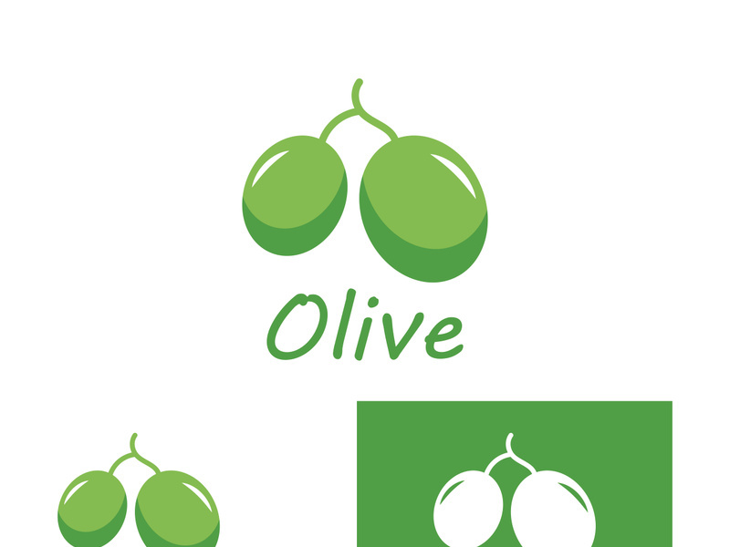 Olive fruit logo design.