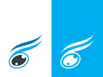 Eye logo icon design template illustration preview picture