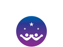 People star logo design to achieve a success or dream.