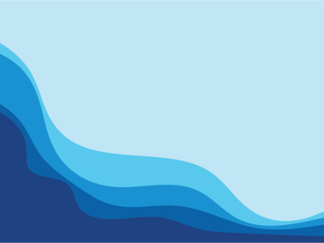 Wave blue water wallpaper background vector preview picture