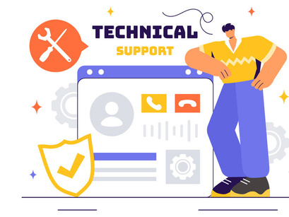 11 Technical Support System Illustration